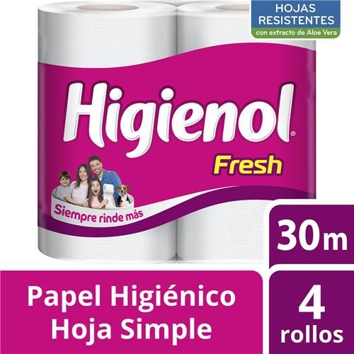 Papel Higiénico Higienol Fresh 4X30M
