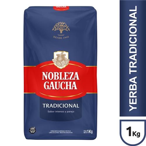 Yerba Mate Nobleza Gaucha Tradicional 1Kg
