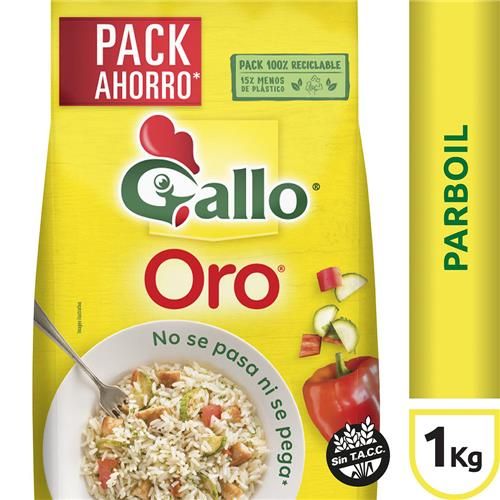 Arroz Gallo Oro Parboil 1Kg