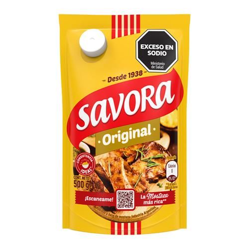 Mostaza Savora Original Doypack 500G