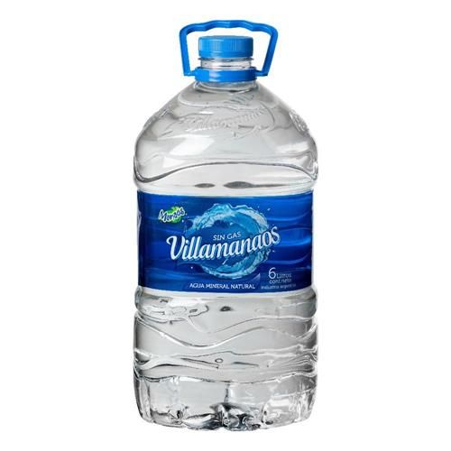 Agua Mineral Villamañacos Sin Gas 6L